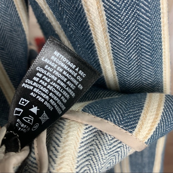 Lafayette 148 New York Briallen Sonoran-Striped Two-Button Cotton Blazer - Picture 10 of 13